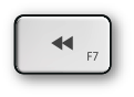 Mac F7 and rewind key