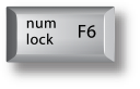 Mac F6 num lock 키