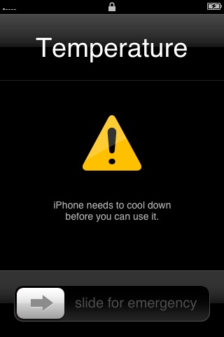 Apple iphone qui a trop chaud