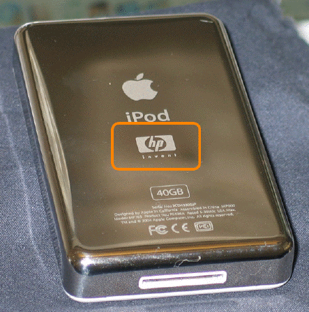 You have an Apple iPod HP if it has an HP logo on the back