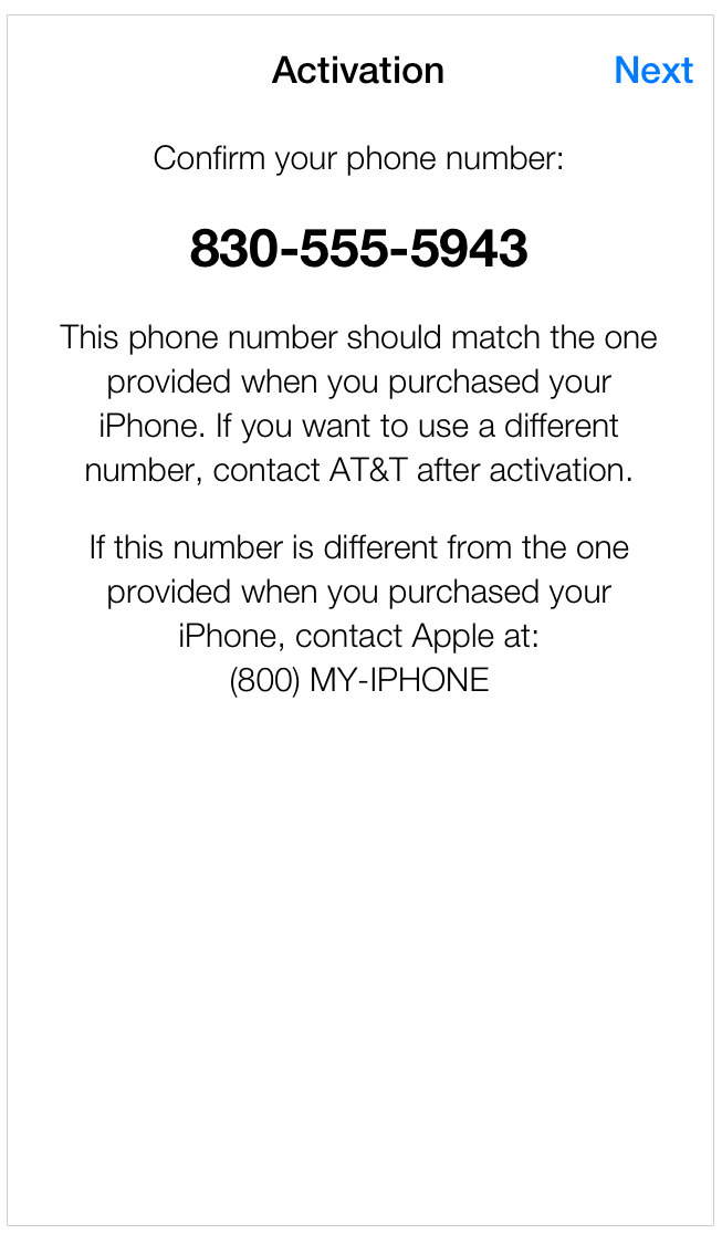 iPhone (United States): Understanding 'Confirm Your Phone Number' screen - Apple Support
