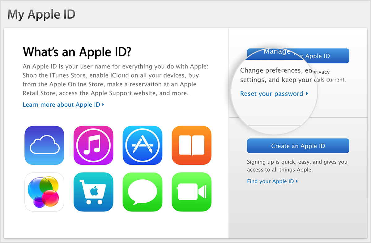 Bildschirm "Was ist eine Apple-ID?"