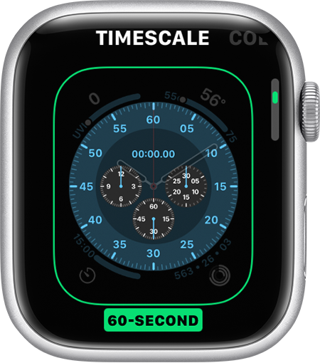 Циферблат Apple Watch со шкалой времени